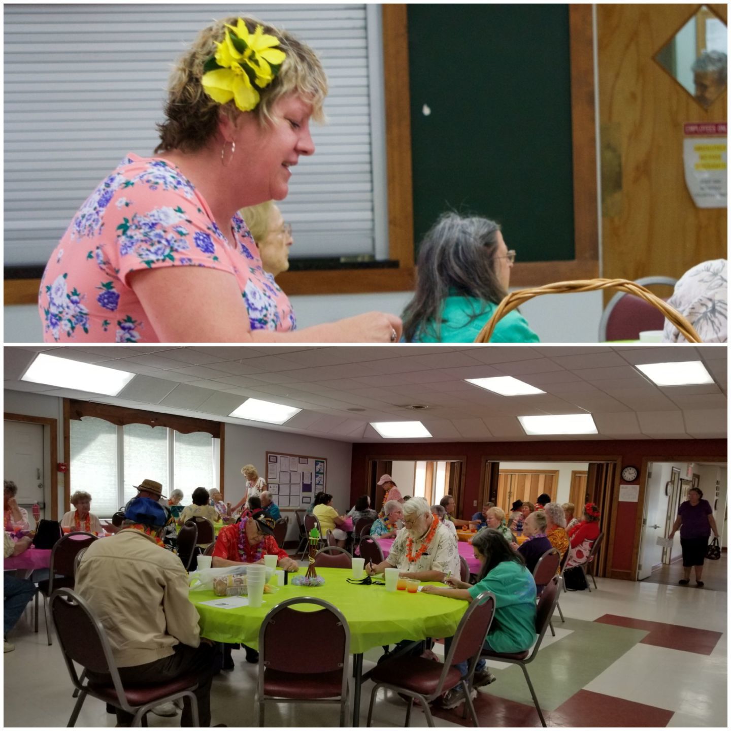 Avery County Senior Center hosts annual luau party